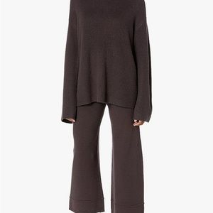 THE DROP Women's Bernadette Pull-On Loose-Fit Cropped Sweater Pant.